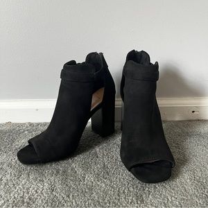 Peeptoe booties